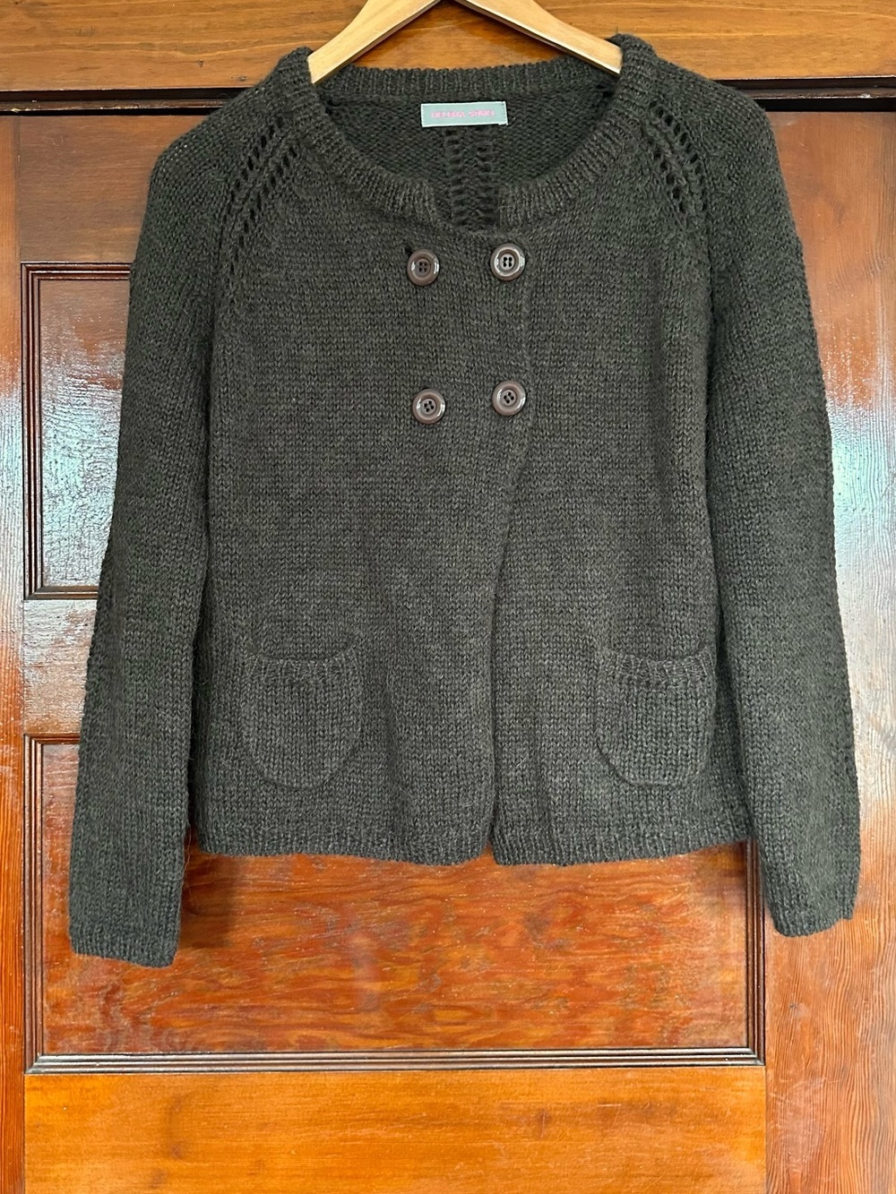 Helen Sorel Y2K Wool Alpaca Blend Sweater Sz Small Brown Cabincore Granola Girl